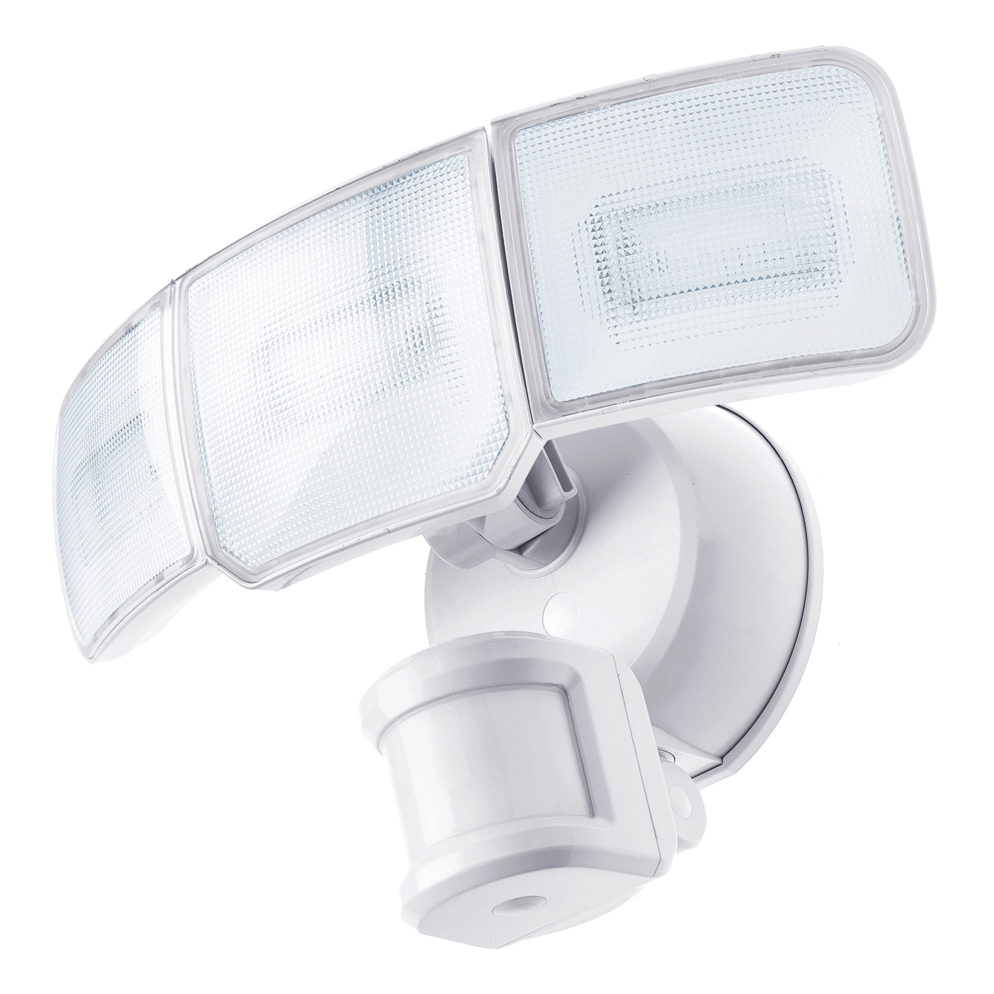 Home Zone Security, Smart 3-Light Motion Sensing Outdoor Flood Light, Included (qty.) 1 Light Bulb Type LED, Light Output 3500 lumen, Model# ES00931G